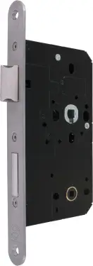 Click Here To Enlarge This Photo Of AR913-R-60-SSS Hoppe Arrone DIN Mortice Bathroom Lock Radius Forend &lpar;60mm Backset&rpar; - Satin Stainless Steel &lpar;87107874&rpar;