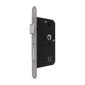 AR913-R-60-SSS Hoppe Arrone DIN Mortice Bathroom Lock Radius Forend &lpar;60mm Backset&rpar; - Satin Stainless Steel &lpar;87107874&rpar;