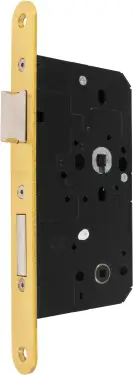 Click Here To Enlarge This Photo Of AR913-R-60-PB Hoppe Arrone DIN Mortice Bathroom Lock Radius Forend &lpar;60mm Backset&rpar; - Polished Brass &lpar;87107876&rpar;