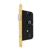 AR913-R-60-PB Hoppe Arrone DIN Mortice Bathroom Lock Radius Forend &lpar;60mm Backset&rpar; - Polished Brass &lpar;87107876&rpar;
