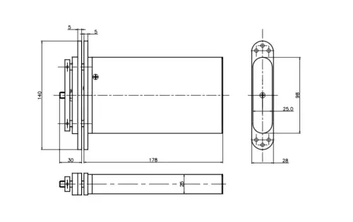Click Here To Enlarge This Photo Of R100-SN PERKO Powermatic Satin Nickel Concealed Hydraulic Door Closer &lpar;80kg&rpar;