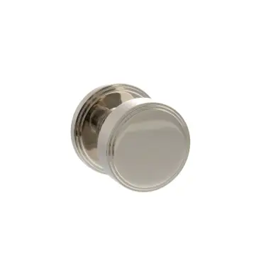Click Here To Enlarge This Photo Of Atlantic - MH350SMKPNSOLID Millhouse Brass 'Boulton' &lpar;Solid Brass&rpar; Stepped Mortice Knob on Concealed Fix Rose - Polished Nickel