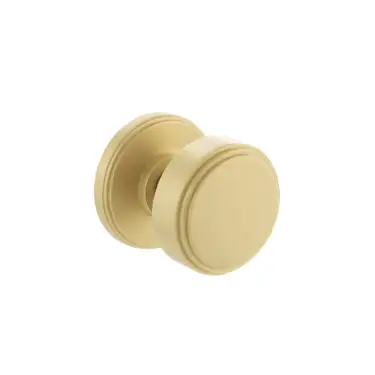 Click Here To Enlarge This Photo Of Atlantic - MH350SMKSBSOLID Millhouse Brass 'Boulton' &lpar;Solid Brass&rpar; Stepped Mortice Knob on Concealed Fix Rose - Satin Brass