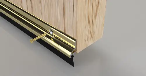 Click Here To Enlarge This Photo Of Stormguard Heavy Duty Rubber Bottom Door Seal &lpar;BDS&rpar; 914mm Gold &lpar;03SR0210914G&rpar;