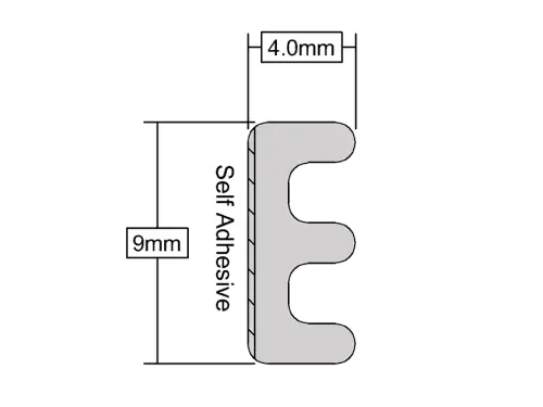 Click Here To Enlarge This Photo Of Stormguard EPDM E Section Weatherstrip 10m White &lpar;05SR033010MW&rpar;