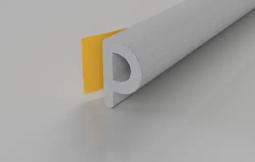Click Here To Enlarge This Photo Of Stormguard EPDM P Section Weatherstrip 10m White &lpar;05SR034010MW&rpar;
