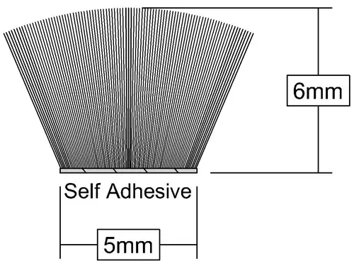 Click Here To Enlarge This Photo Of Stormguard Self Adhesive Brush Pile 5m Brown &lpar;05SR474005MB&rpar;
