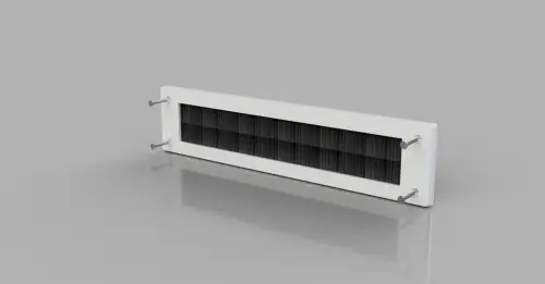 Click Here To Enlarge This Photo Of Stormguard Brush Letterplate &lpar;No Flap&rpar; White &lpar;06SR0150000W&rpar;