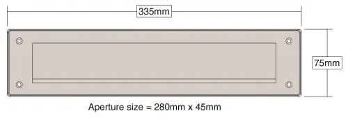 Click Here To Enlarge This Photo Of Stormguard Brush Letterplate &lpar;With Flap&rpar; White &lpar;06SR0160000W&rpar;