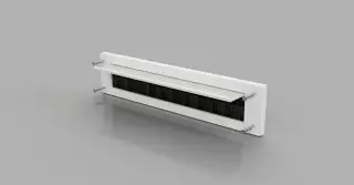 Stormguard Brush Letterplate &lpar;With Flap&rpar; White &lpar;06SR0160000W&rpar;