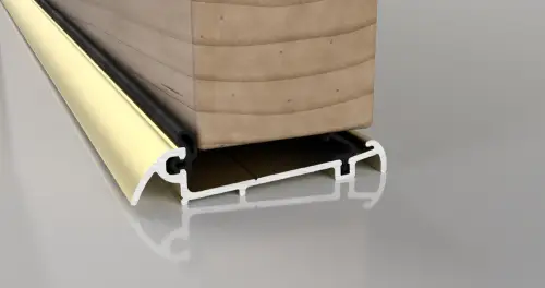 Click Here To Enlarge This Photo Of Stormguard Slimline Wide &lpar;54mm Thick Doors&rpar; Inward Opening Threshold 914mm Gold &lpar;04SR2180914MG&rpar;