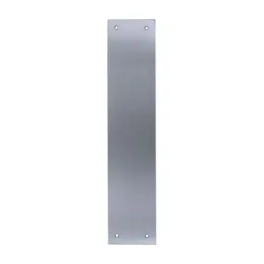 Click Here To Enlarge This Photo Of JWL&sol;FP&sol;30075 - 300mm x 75mm x 1&period;2mm Grade 430 Satin Stainless Steel Finger Plate c&sol;w Screws