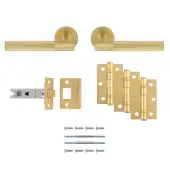 UDP010SB&sol;INTB - Carlisle Brass 'Lagos' Ultimate Door Pack - Satin Brass