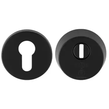Click Here To Enlarge This Photo Of AEB1750MB - Carlisle Brass Eurospec Set of 2&ast; British Standard Security Escutcheons to suit Euro Profile Cylinders Matt Black