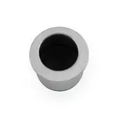 AW992SC - Alexander & Wilks Sliding Door Finger Edge Pull &lpar;Round&rpar;  - Satin Chrome