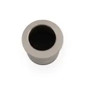 AW992SN - Alexander & Wilks Sliding Door Finger Edge Pull &lpar;Round&rpar;  - Satin Nickel