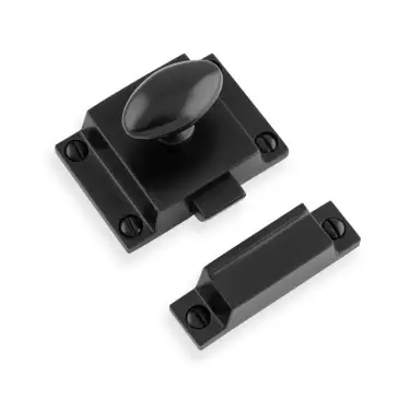 Click Here To Enlarge This Photo Of AW730BL - Alexander & Wilks Solid Brass Cupboard Latch - Black