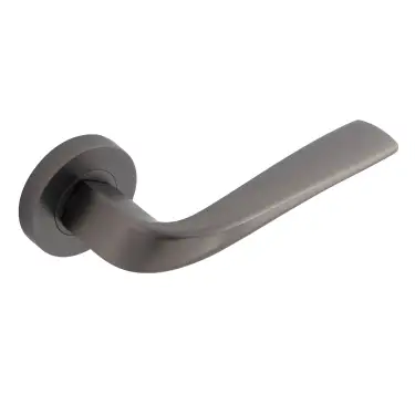Click Here To Enlarge This Photo Of Eclipse 63226 Dark Bronze 'Lanza' Lever on Round Rose Set &lpar;Insignia Range&rpar;