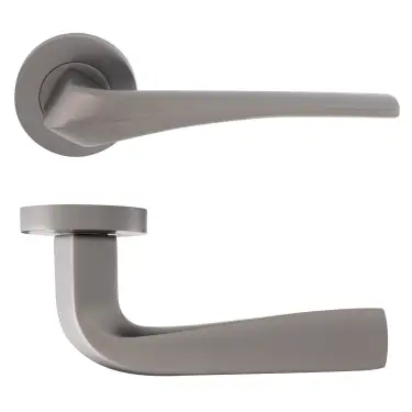 Click Here To Enlarge This Photo Of Eclipse 63226 Dark Bronze 'Lanza' Lever on Round Rose Set &lpar;Insignia Range&rpar;