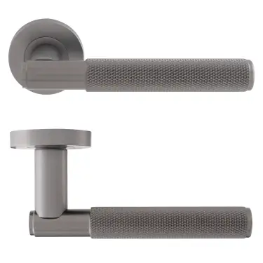 Click Here To Enlarge This Photo Of Eclipse 63236 Dark Bronze Knurled Lever on Round Rose Set &lpar;Insignia Range&rpar;