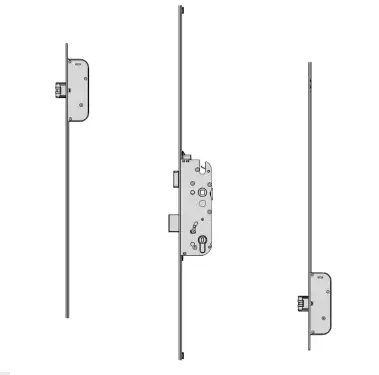 Click Here To Enlarge This Photo Of L24331 - GU Secury A2 1770 Auto-Locking Latch & Deadbolt Single Spindle Multipoint Lock - 2 Deadlocks - 45&sol;92 - 20mm Radius Faceplate &lpar;6-36037-44-0-1&rpar;