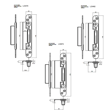 Click Here To Enlarge This Photo Of L33674 - WINKHAUS AV2 Hook Keep - to suit 68mm Doors &lpar;5002568&rpar;