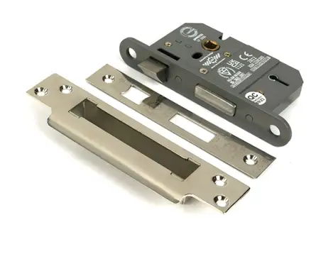Click Here To Enlarge This Photo Of 51338 From the Anvil Polished Nickel 2&period;5" 5 Lever British Standard Sashlock