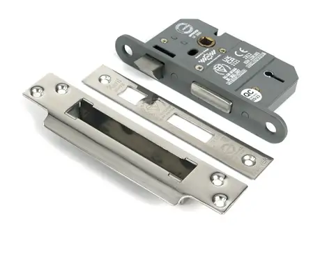 Click Here To Enlarge This Photo Of 51339 From the Anvil Polished Chrome 2&period;5" 5 Lever British Standard Sashlock