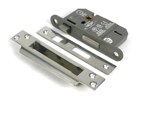 Click Here To Enlarge This Photo Of 51343 From the Anvil Polished Stainless Steel 2&period;5" 5 Lever British Standard Sashlock