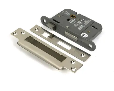 Click Here To Enlarge This Photo Of 51348 From the Anvil Polished Nickel 3" 5 Lever British Standard Sashlock