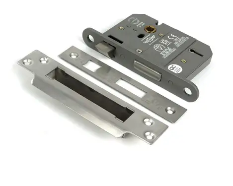 Click Here To Enlarge This Photo Of 51350 From the Anvil Satin Chrome 3" 5 Lever British Standard Sashlock