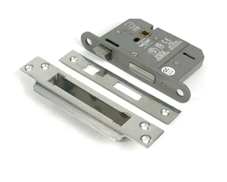 Click Here To Enlarge This Photo Of 51353 From the Anvil Polished Stainless Steel 3" 5 Lever British Standard Sashlock