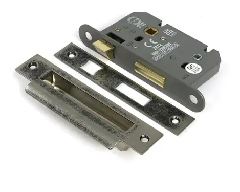 Click Here To Enlarge This Photo Of 51779 From the Anvil Pewter 2&period;5" Heavy Duty Bathroom Mortice Lock