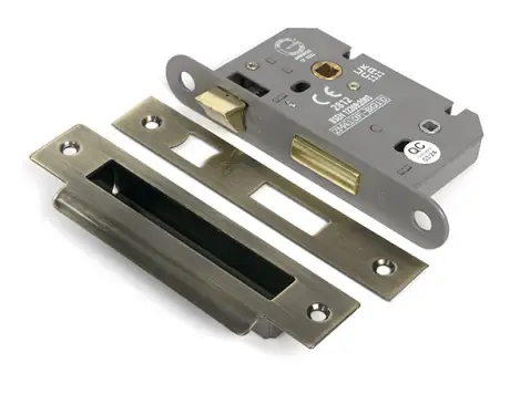 Click Here To Enlarge This Photo Of 51781 From the Anvil Aged Brass 2&period;5" Heavy Duty Bathroom Mortice Lock