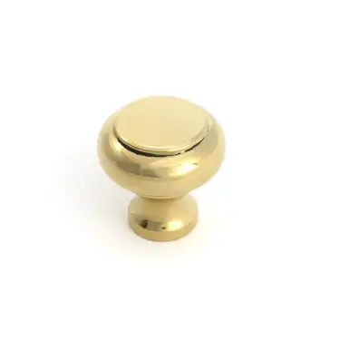 Click Here To Enlarge This Photo Of 52085 From the Anvil Polished Brass Regency Cabinet Knob - Small - 30mm