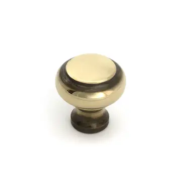 Click Here To Enlarge This Photo Of 52087 From the Anvil Aged Brass Regency Cabinet Knob - Small - 30mm