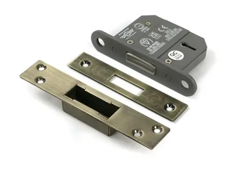 Click Here To Enlarge This Photo Of 51406 From the Anvil Aged Brass 2&period;5" 5 Lever British Standard Deadlock