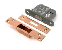 51412 From the Anvil Polished Bronze 2&period;5" 5 Lever British Standard Deadlock