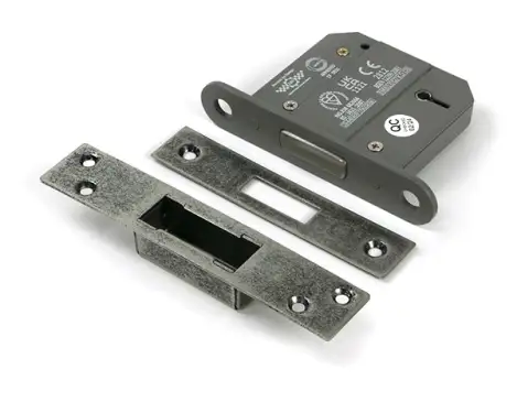 Click Here To Enlarge This Photo Of 51414 From the Anvil Pewter 3" 5 Lever British Standard Deadlock