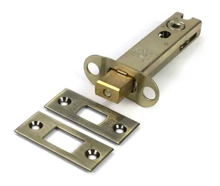Click Here To Enlarge This Photo Of 51498 From the Anvil Aged Brass 4" Heavy Duty Tubular Deadbolt