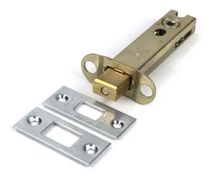 Click Here To Enlarge This Photo Of 51702 From the Anvil Satin Chrome 4" Heavy Duty Tubular Deadbolt