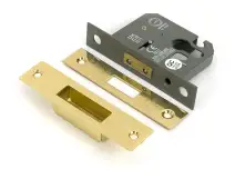 51447 From the Anvil Polished Brass 2&period;5" Euro Profile Deadlock
