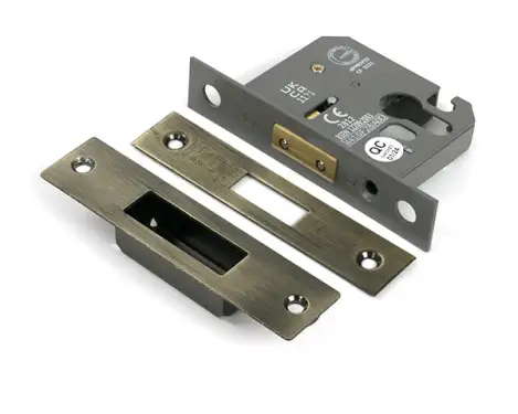 Click Here To Enlarge This Photo Of 51448 From the Anvil Aged Brass 2&period;5" Euro Profile Deadlock