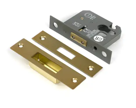 Click Here To Enlarge This Photo Of 51449 From the Anvil Satin Brass 2&period;5" Euro Profile Deadlock