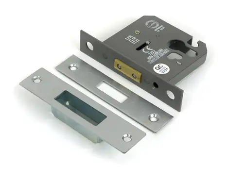 Click Here To Enlarge This Photo Of 51462 From the Anvil Satin Chrome 3" Euro Profile Deadlock