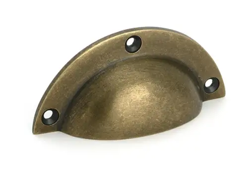 Click Here To Enlarge This Photo Of 50975 From the Anvil Burnished Brass 4" Plain Drawer Pull