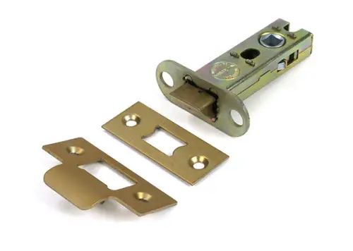 Click Here To Enlarge This Photo Of 51743 From the Anvil Satin Brass 3" Heavy Duty Tubular Mortice Latch