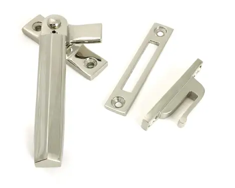 Click Here To Enlarge This Photo Of 51915 From the Anvil Polished Nickel Locking Art Deco Fastener - LH