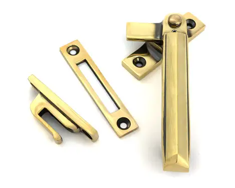 Click Here To Enlarge This Photo Of 51920 From the Anvil Aged Brass Locking Art Deco Fastener - RH