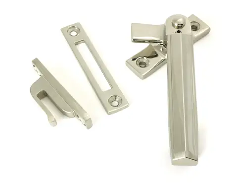 Click Here To Enlarge This Photo Of 51921 From the Anvil Polished Nickel Locking Art Deco Fastener - RH